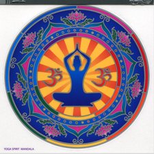 Nálepka - Yoga spirit mandala