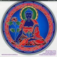Nálepka - Medicine buddha manda