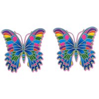Nálepka malá - Tropical butterfly - Pestré motýle
