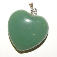Prívesok srdce - Avanturín zelený/ 3 cm
