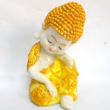Soška - Budhha relaxing žltá