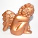 Soška - Anjel bronzový/ 11 x 10 cm