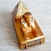 Soška - Sfinga veľká zlatá s pyramídou